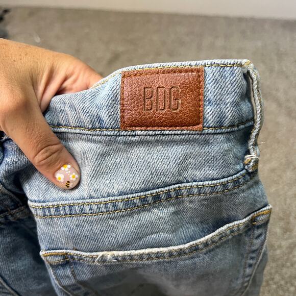 BDG Women's High-Waisted Slim Straight Jean Size 29 In Light Wash - Picture 11 of 12